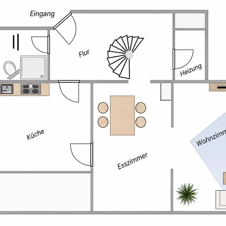 Aurora Schaar 1, 120qm, WiFi, Maisonette, Modern,2 Schlafzimmer, 1 Wohnzimmer Apartment *